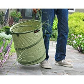 Van het het Vuilnisgras van het afvalafval de Zak van het de Zak Waterdichte Blad Openlucht het Kamperen Pop Omhooggaande Zak Opvouwbare Container het Tuinieren Zak 1