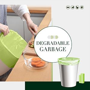 kleine de gallon van afvalvuilniszakken kan eco van het voeringen composteerbare mini biologisch afbreekbare compost 5liter