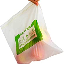 100% biologisch afbreekbare en composteerbare hdpe plastic t-shirtzak, Goedkope biologisch afbreekbare composteerbare 55 gallonvuilniszakken 3