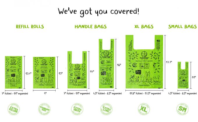 BIOzakken, COMPOSTEERBARE ZAKKEN, oxo-biologisch afbreekbare zak, Oxo biologisch afbreekbare vuilniszakken op broodje 1