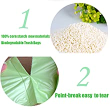 De zak van de BioPlastict-shirt wordt gebruikt die voor haalt voedsel, Composteerbare Beschikbare Biologisch afbreekbare Plastic Zakkenvuilniszak voor Bevroren weg 2