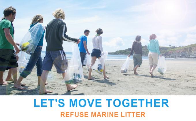 De biologisch afbreekbare beschikbare composteerbare plastic zak en het ma&iuml;szetmeel doen, de vriendschappelijke biologisch afbreekbare composteerbare plastic zak van Eco in zakken 0