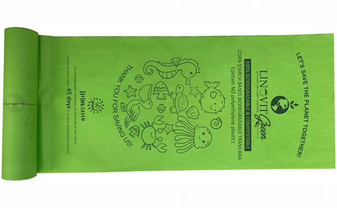 de composteerbare biologisch afbreekbare het huisvuilbak van 13 gallonvuilniszakken kringloop kan plastic groen keukencompost