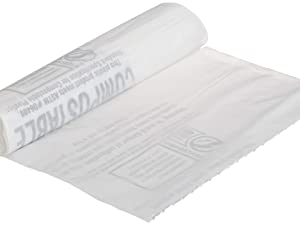 100% biologisch afbreekbare Composteerbare Plastic Vuilniszakken, de Biologisch afbreekbare Zwarte Plastic Vuilniszakken van 100%/Milieucompost 1