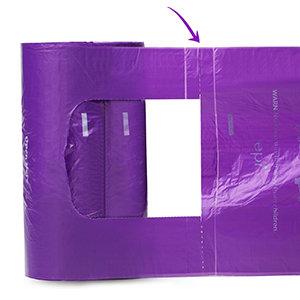 De biologisch afbreekbare Plastic Zakken van het het Afvalachterschip van het Hondhuisdier, unscented het afvalzakken van het hondachterschip met bandhandvatten, douane gedrukt schoon huisdier 2