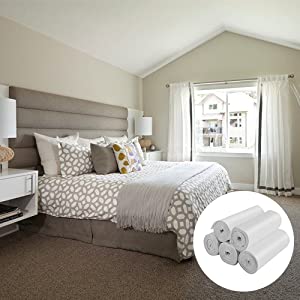 De gemakkelijke Band behandelt het Draagbare 15Rolls-van het de Automaathuisdier van Logo Environment Friendly Bone Shape van de Zakdouane Puppy Cat Dog Poop Bag 5