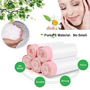 De aarde-vriendschappelijke Hond100% Composteerbare Zakken voor Achterschip, 4Refill rolt, 60Bags-Totaal, van het het Afvalachterschip van de Huisdierenhond Plastic Vuilniszak 100 1