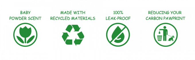 de zakmaïszetmeel van het hondachterschip compostables, van het de Hondhuisdier van Unscented Milieuvriendelijke Composteerbare het Achterschipzakken, het lekbewijs van de sterverbinding 0