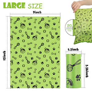 de zakmaïszetmeel van het hondachterschip compostables, van het de Hondhuisdier van Unscented Milieuvriendelijke Composteerbare het Achterschipzakken, het lekbewijs van de sterverbinding 2