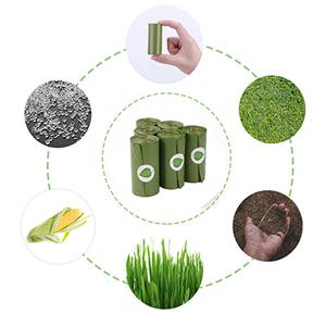 64 biologisch afbreekbare vuilniszak van de gallon de composteerbare vuilniszak, 0,9 Mil, 47 " W x 60 " H, maïszetmeel gemaakte 100%-eco vriendschappelijke direct 4