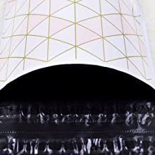 polymailerspolybags die mailers 10x13 verschepen die van de enveloppenontwerper sterk roze groenachtig blauw goud kleden