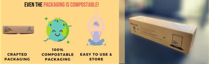 BioBiologisch afbreekbare & Composteerbare de POSTzakken van maïszetmeeleco, COMPOSTEERBARE & BIOLOGISCH AFBREEKBARE MAÏSZETMEELenvelop/mailer ZAKKEN 1