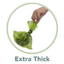 Vult de aarde Vriendschappelijke 4 Broodjes Composteerbaar Doggie-Zakachterschip, Super Dikke en Lekvrije maïszetmeel composteerbare bioeco opnieuw 3