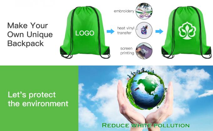 De Drawstringsrugzak doet van het de Ritssluitingswater van Sackpack van de Sportgymnastiek de Fles Mesh Pockets Travel, Gymnastiek, Yoga, Openluchtsport in zakken 4