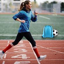 De Drawstringsrugzak doet van het de Ritssluitingswater van Sackpack van de Sportgymnastiek de Fles Mesh Pockets Travel, Gymnastiek, Yoga, Openluchtsport in zakken 5