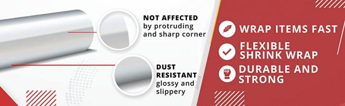 Centrefold kleurde Transparante Ldpe Hittekrimpfolie Binnen krimpt het Gezicht van de Vorstkoningen van de Vensterfilm Dubbele het Opzetten Band 1