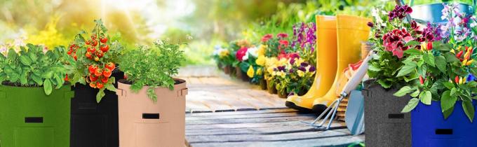 De aardappel kweekt Zakken, kweekt de Installatie de Container van de Zakkentuin de Op zwaar werk berekende Potten van de Verluchtingsstof Niet-geweven Stof groeien dik maakten 8