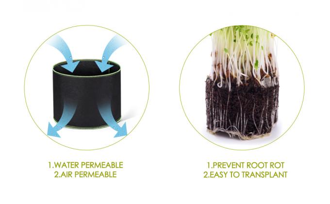 De aardappel kweekt Zakken, kweekt de Installatie de Container van de Zakkentuin de Op zwaar werk berekende Potten van de Verluchtingsstof Niet-geweven Stof groeien dik maakten 11