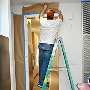 Gemakkelijke Maskerende Document Plakband, Bruine Algemeen Doeldocument Plakband Maskerende Film voor Auto die Snel Masker schilderen 1