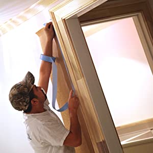 Gemakkelijke Maskerende Document Plakband, Bruine Algemeen Doeldocument Plakband Maskerende Film voor Auto die Snel Masker schilderen 0