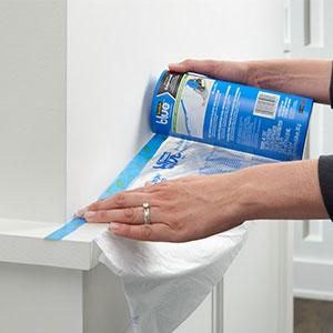 Het pre-vastgebonden Plastic Automobiel Beste Afplakband die van Schilders hetVastgebonden Maskerende Film Afdekken met Band schilderen 2