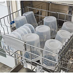 Van het de Delicatessenwinkelvoedsel van de opslagdoos de Opslagcontainers met Deksels 32 Ons, Kwart gallonpak van 24 - Plastic Microwaveable-Container 4