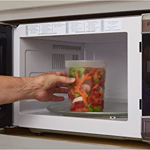 Van het de Delicatessenwinkelvoedsel van de opslagdoos de Opslagcontainers met Deksels 32 Ons, Kwart gallonpak van 24 - Plastic Microwaveable-Container 3