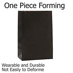 Zwarte Kraftpapier-Document Zakken met Handvat