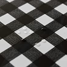 Flanel Gesteund Tafelkleed, Binnen/Openlucht van de de Vakantiekeuken van pvc van Tafelkleed niet Giftige Kerstmis Vinyl het Tafelkleed eco-Vriend 14