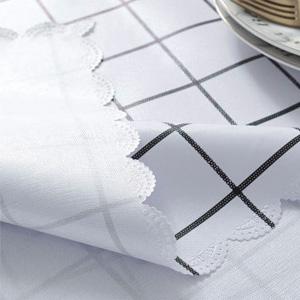 Het vinyl van de het Tafelkleedrechthoek van het Tafelkleedpeva Spillproof Wipeable Wasdoek Op zwaar werk berekende Buitengewoon brede Opnieuw te gebruiken Tafelkleed 0