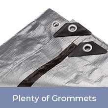 Het CANVAS van de LADINGENdekking & van het LEVERINGScanvas Geteerd zeildoek voor Dak, Openlucht, Terras. Regen of Zon (Omkeerbaar, Zilveren en Zwart) 0