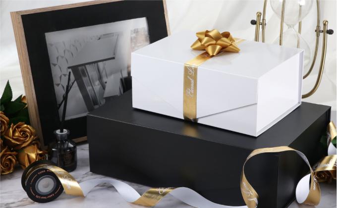 Assembleren de zwarte Magnetische het Dekselgiften van Matte Black Glossy, het Bewerken, Cupcake, Suikergoed, Gemakkelijke de Vakjes van het Bruidsmeisjevoorstel Vakjes 1