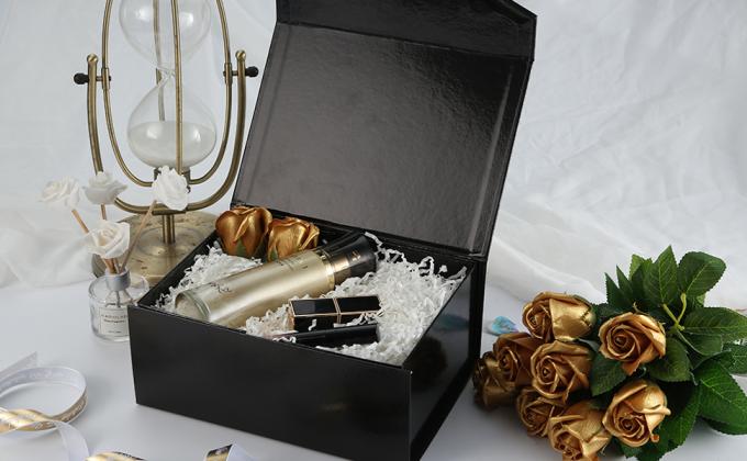 Assembleren de zwarte Magnetische het Dekselgiften van Matte Black Glossy, het Bewerken, Cupcake, Suikergoed, Gemakkelijke de Vakjes van het Bruidsmeisjevoorstel Vakjes 2