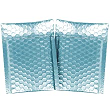 Lichtblauwe bellen Polymailers