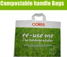 Het vest van PBAT+PLA 100% composteerbare bio chemisch afbreekbare het winkelen zakken, biologisch afbreekbare en composteerbare hdpe plastic t-shirtzak
