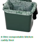 Composteerbare beschikbare biologisch afbreekbare plastic vuilniszak, Milieuvriendelijke Composteerbare Maïszetmeelvuilniszakken