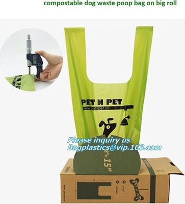 De composteerbare Logo Printed Colorful Pet Dog-Plastic Biologisch afbreekbare Vuilniszak 100% van het Afvalachterschip, nul afval verklaarde hond po