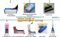 Behandelt de het Materiaal Binnen Beschikbare medische plastic schoen van veiligheidsproducten waterdicht PE CPE materiaal, PE materiële blauwe schoen