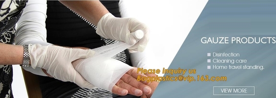 Gauze Roll-het Pleistermateriaal, elastiek omfloerst gaasverband, bageasepakket van Chirurgie Medisch Gauze Swabs Supply From China