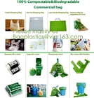 Eco vriendschappelijke Composteerbare Biologisch afbreekbare commerciële zakken, Milieuvriendelijke Composteerbare het Maïszetmeelvuilniszakken van 100% pac