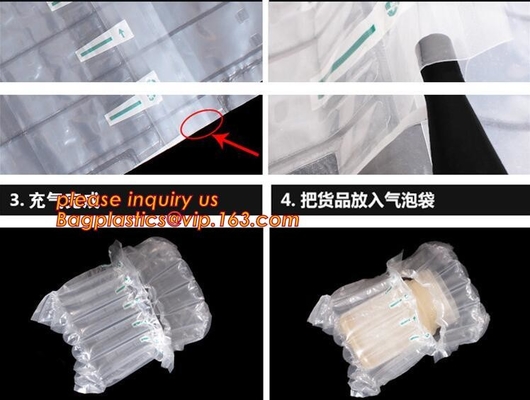 De veiligheid vult de Plastic Opblaasbare van de de Bellenbescherming van het Luchtkussen Verpakkende Zak, de magische zak van de lucht opblaasbare beschermende film, voi
