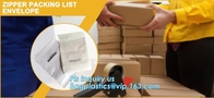 de envelop van de verpakkingslijst voor AWB, de envelop van de verpakkingslijst postzak voor uitdrukkelijke, Verpakkingslijst sloot Enveloppen, bagease in