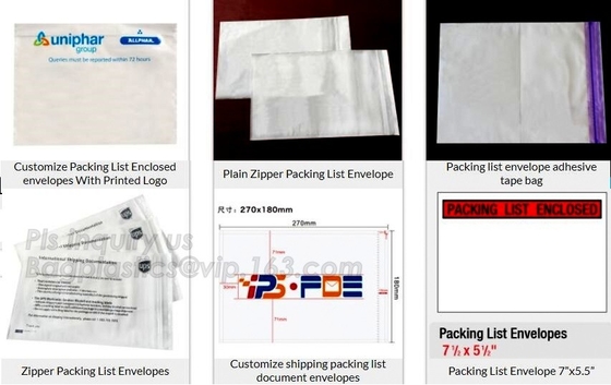 De waterdichte enveloppen van de verpakkingslijst met zelfklevende A3 A4 B4 B5 A7 C5 C7size, verpakkingslijst sloten envelop a5, bageas in