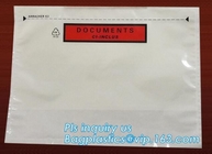 Duidelijke Zelfklevende Rug, Verpakkingslijst/de Zakken van de Verschepend Etiketenvelop, de douane van de de koerierszak van de verbindingsenvelop uitdrukkelijke postbedelaars