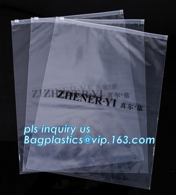 Van de de Ritssluitingszak van Matte Slider Frosted Plastic Packing Underdress van het de schuifpit van de de ritssluitingszak de zakken van de de kledingsverpakking