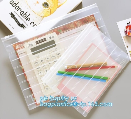 Past de manier Gekleurde Duidelijke Omslag van Mesh Office Stationery A4 met Ritssluiting, Promotie de ritssluitingsdocument aan van Embleema4 A5 pvc