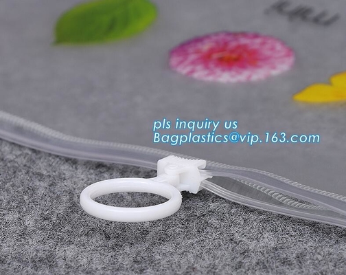 Transparante Kantoorbehoeften Verpakkende Zakken met Schuif, Plastic de Ritssluitingszakken van pvc voor Bustehouderbikini Verpakking, closu van de ritssluitingsschuif