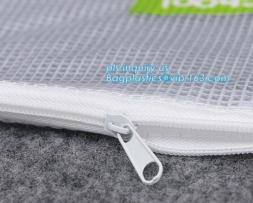 Transparante Kantoorbehoeften Verpakkende Zakken met Schuif, Plastic de Ritssluitingszakken van pvc voor Bustehouderbikini Verpakking, closu van de ritssluitingsschuif