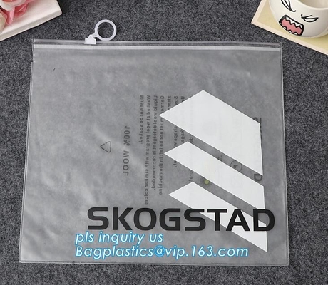 Transparante Kantoorbehoeften Verpakkende Zakken met Schuif, Plastic de Ritssluitingszakken van pvc voor Bustehouderbikini Verpakking, closu van de ritssluitingsschuif