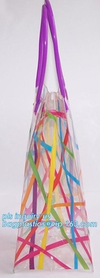 drukte de kosmetische de zak promotiedouane van schuifk pvc plastic zak, het Milieuvriendelijke berijpte duidelijke plastic kledingstuk B van pvc